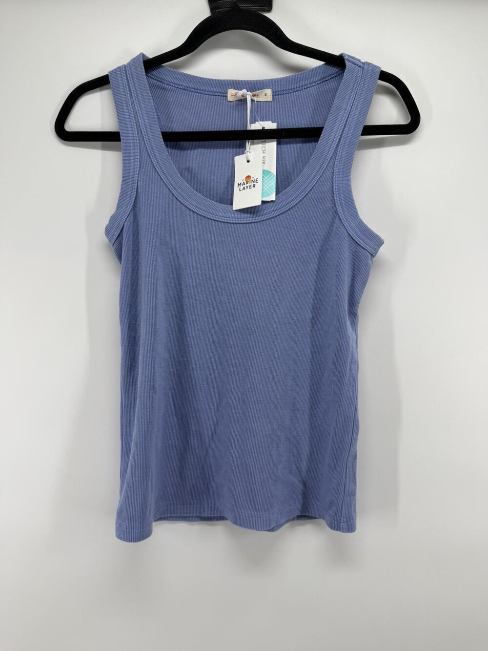 New Marine Layer Lexi Rib Sun Crop Tank Top Womens S